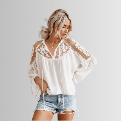 Trendy women's long sleeve shirts featuring elegant blouses with unique patterns and stylish designs