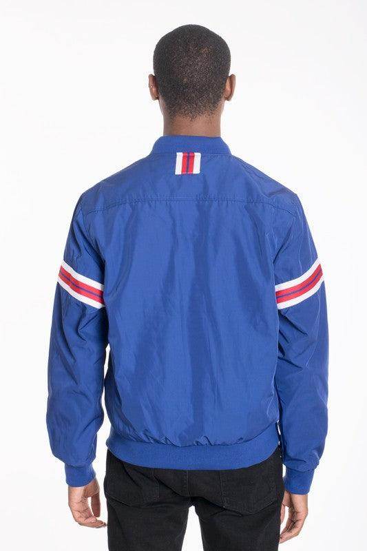 Luxury Woven Taped Bomber Jacket - VacationGrabs