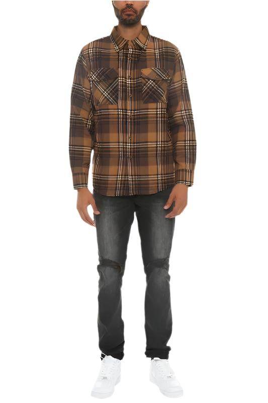 Plaid Flannel Long Sleeve Shirts S - 3XL - VacationGrabs