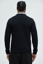 Mens Black Cozy Crewneck Sweater - VacationGrabs