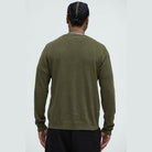 Mens Olive Green Crewneck Sweater - VacationGrabs
