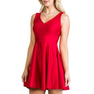 Sleeveless Dalia Fit and Flared Tricot Dress - VacationGrabs