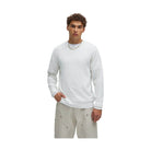 Mens Off White Crewneck Sweater - VacationGrabs