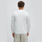 Mens Off White Crewneck Sweater - VacationGrabs