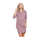Culture Code Full Size Hooded Long Sleeve Sweater Dress - VacationGrabs