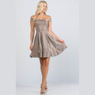 Off The Shoulder Skater Dress Jaquard - VacationGrabs