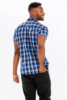 Mens Checkered Button Down Shirt - VacationGrabs