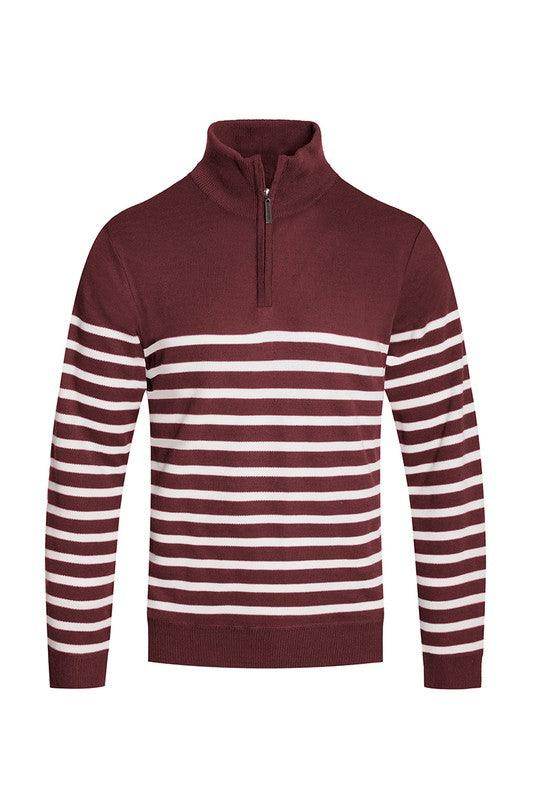 Mens Pullover Sweaters Quarter Zip - VacationGrabs