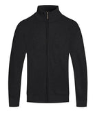Mens High Neck Solid Full Zip Sweaters - VacationGrabs
