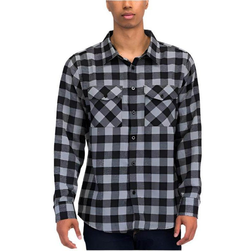 Mens Checkered Shirts Flannel Long Sleeve - VacationGrabs