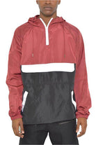 Color Block Anorak Jacket Pullover Windbreaker - VacationGrabs