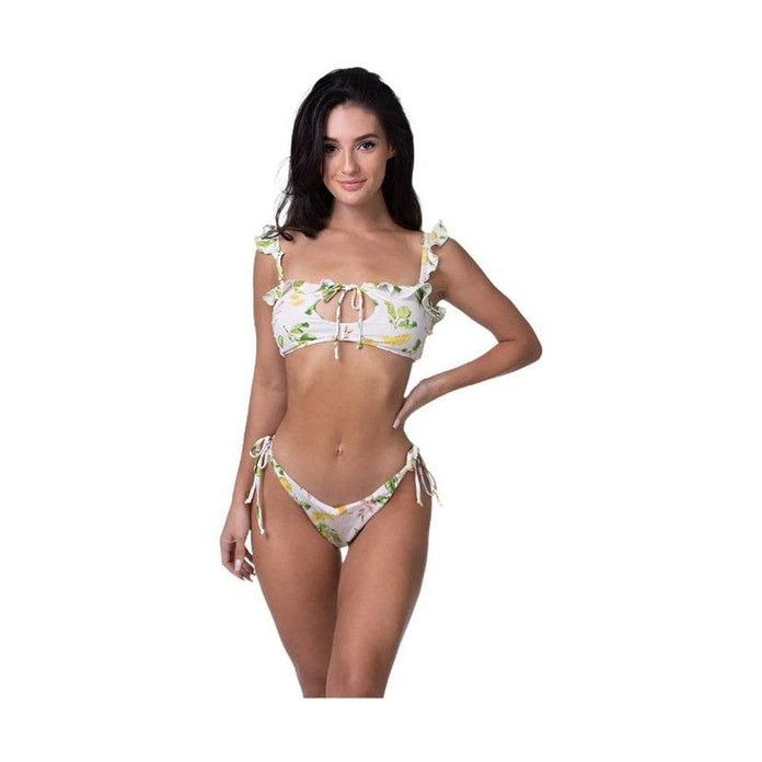 Lemon Ruffle Bikini Set - VacationGrabs