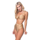 Gold High Waist Bikini Set - VacationGrabs