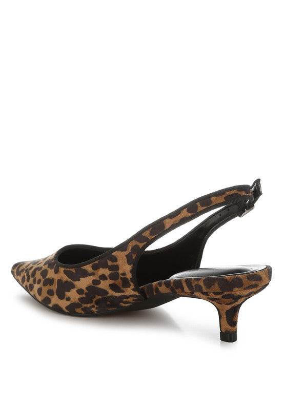 Jahzara Slingback Kitten Heel Sandals - VacationGrabs