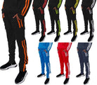 Two Stripe Cargo Pouch Track Pants - VacationGrabs