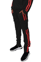 Two Stripe Cargo Pouch Track Pants - VacationGrabs