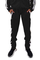 Two Stripe Cargo Pouch Track Pants - VacationGrabs