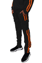 Two Stripe Cargo Pouch Track Pants - VacationGrabs