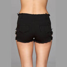 Buckled Down Denim Shorts in Black, White or Blue - VacationGrabs