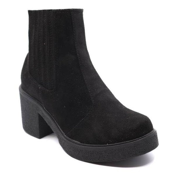 Slip on Mid-Calf Chunk Boot - VacationGrabs
