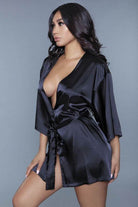Amora Black Lace Heart Robe - VacationGrabs