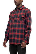 Full Plaid Checkered Flannel Long Sleeve - VacationGrabs