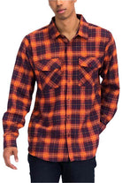 Long Sleeve Checker Plaid Flannel Shirts - VacationGrabs
