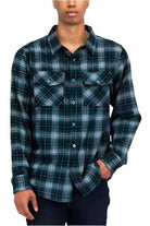 Long Sleeve Checker Plaid Flannel Shirts - VacationGrabs