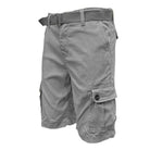 Mens Belted Cargo Shorts with Belt - VacationGrabs