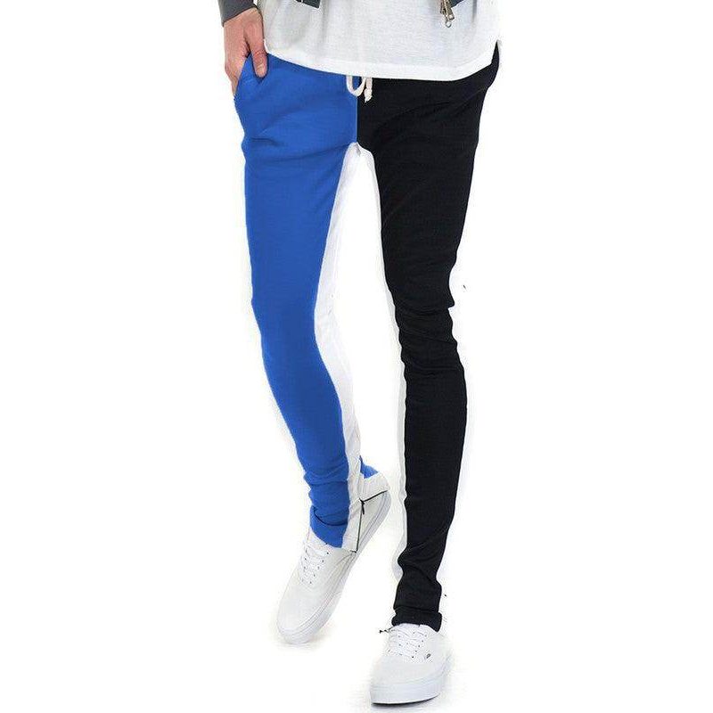 Two Tone Color Block Joggers - VacationGrabs