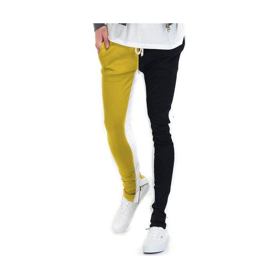 Two Tone Color Block Joggers - VacationGrabs