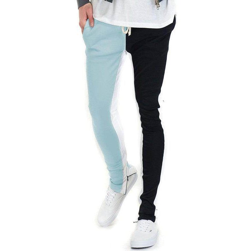 Two Tone Color Block Joggers - VacationGrabs