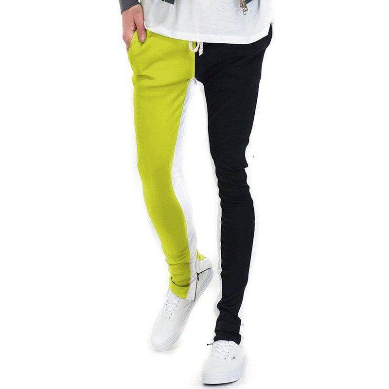 Two Tone Color Block Joggers - VacationGrabs