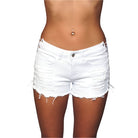 Looped In Distressed Shorts Women - VacationGrabs