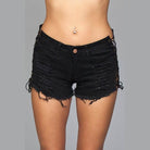 Looped In Distressed Shorts Women - VacationGrabs