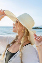 Scallop Edge Bow Accent Sunhat - VacationGrabs