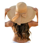 Scallop Edge Bow Accent Sunhat - VacationGrabs