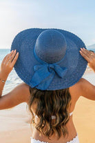 Scallop Edge Bow Accent Sunhat - VacationGrabs