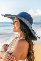 Scallop Edge Bow Accent Sunhat - VacationGrabs