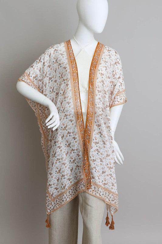 Ditsy Floral Paisley Kimono - VacationGrabs