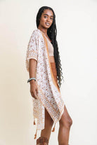 Ditsy Floral Paisley Kimono - VacationGrabs