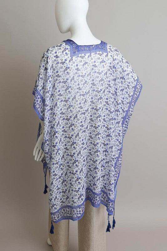 Ditsy Floral Paisley Kimono - VacationGrabs