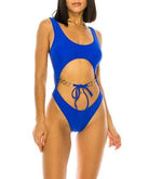 Plus Open Middle 1Pc Monokini Swimwear - VacationGrabs