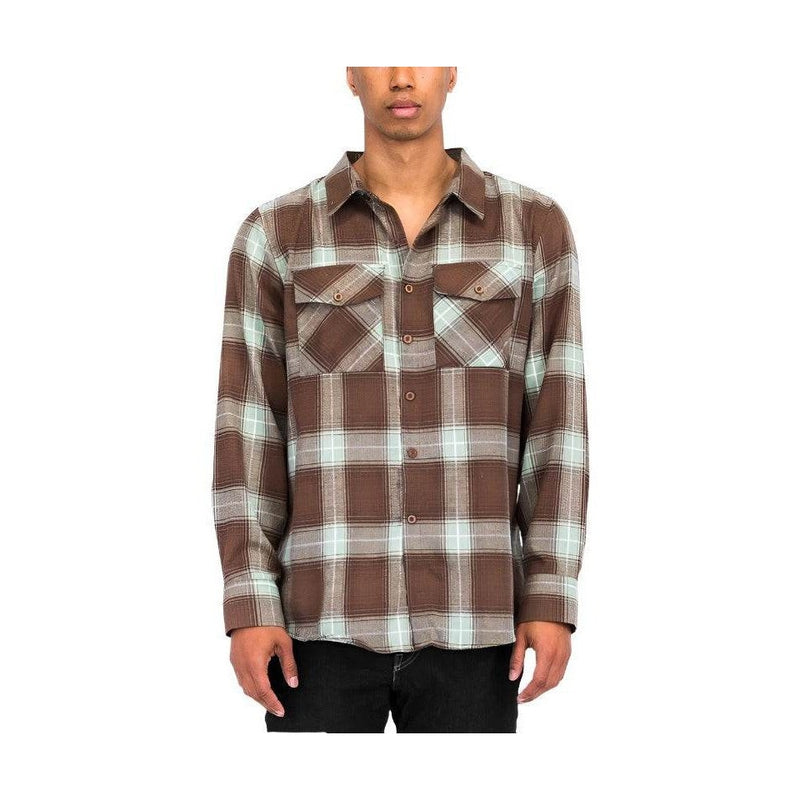 Checker Plaid Flannel Long Sleeve - VacationGrabs