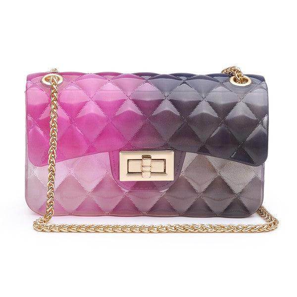 Quilt Embossed Multi Jelly Shoulder Bag - VacationGrabs