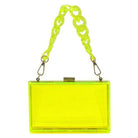 Acrylic Chain Handle See Thru Crossbody Clutch Purse - VacationGrabs