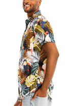 Hawaiian Print Button Down Shirts for Men Multi - VacationGrabs
