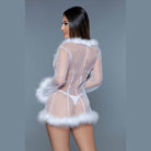 Womens Bou Short Robe Lingerie Set - VacationGrabs