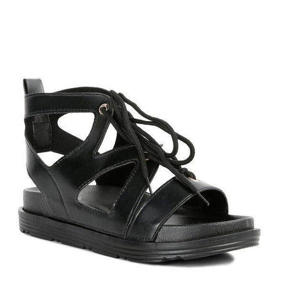 Women's Shoes Voopret Tie-Up Flat Sandals - VacationGrabs