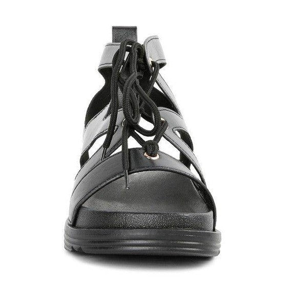 Women's Shoes Voopret Tie-Up Flat Sandals - VacationGrabs